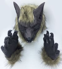 Маска Волка с перчатками силиконовая Halloween