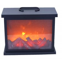 Декоративный светодиодный светильник "Камин" Led Fireplace Lantern, 30x24x13 см